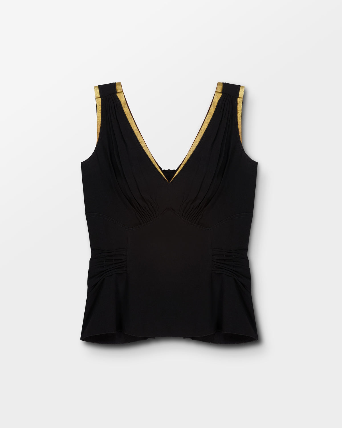 Prada Black & Gold Top