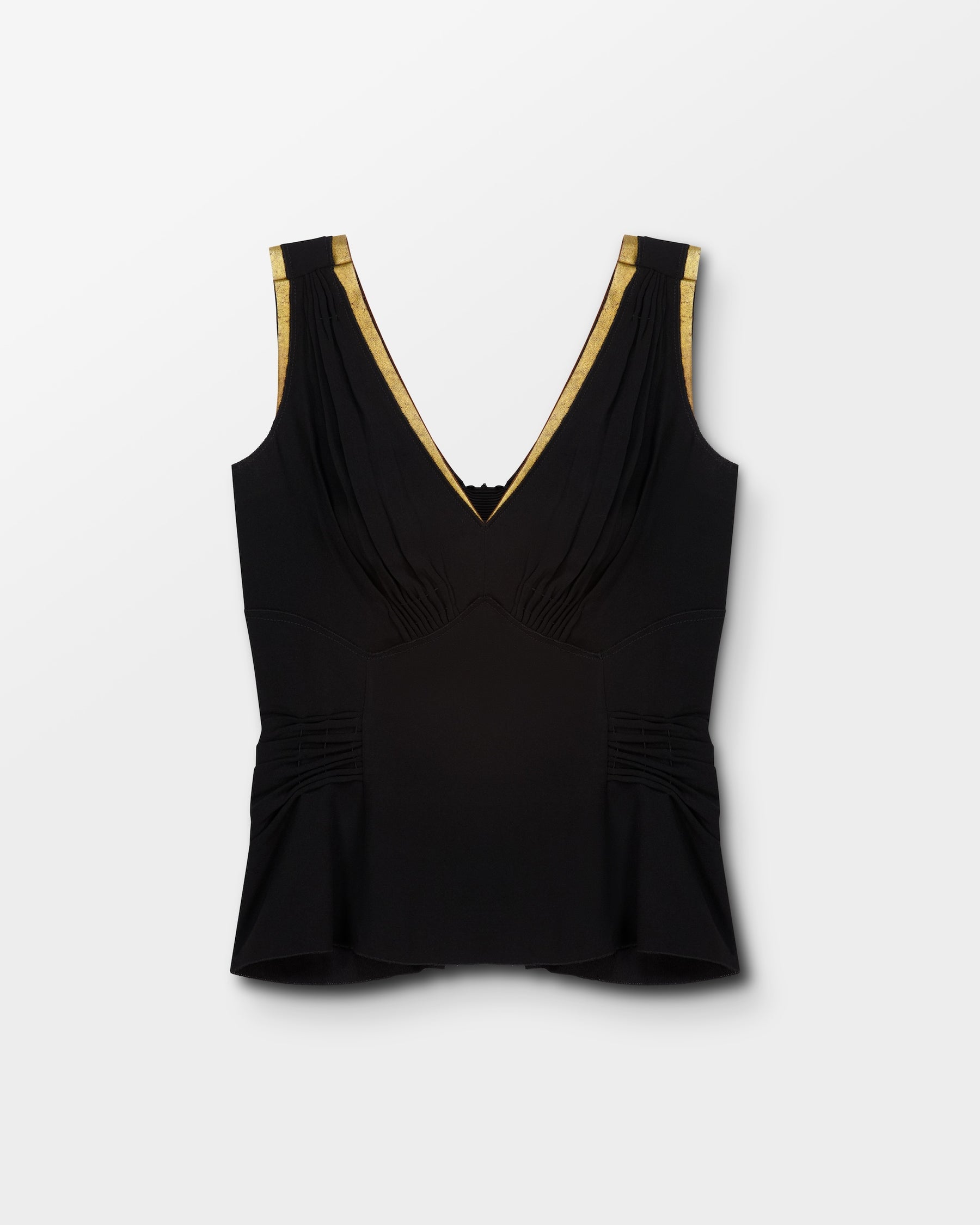 Prada Black & Gold Top